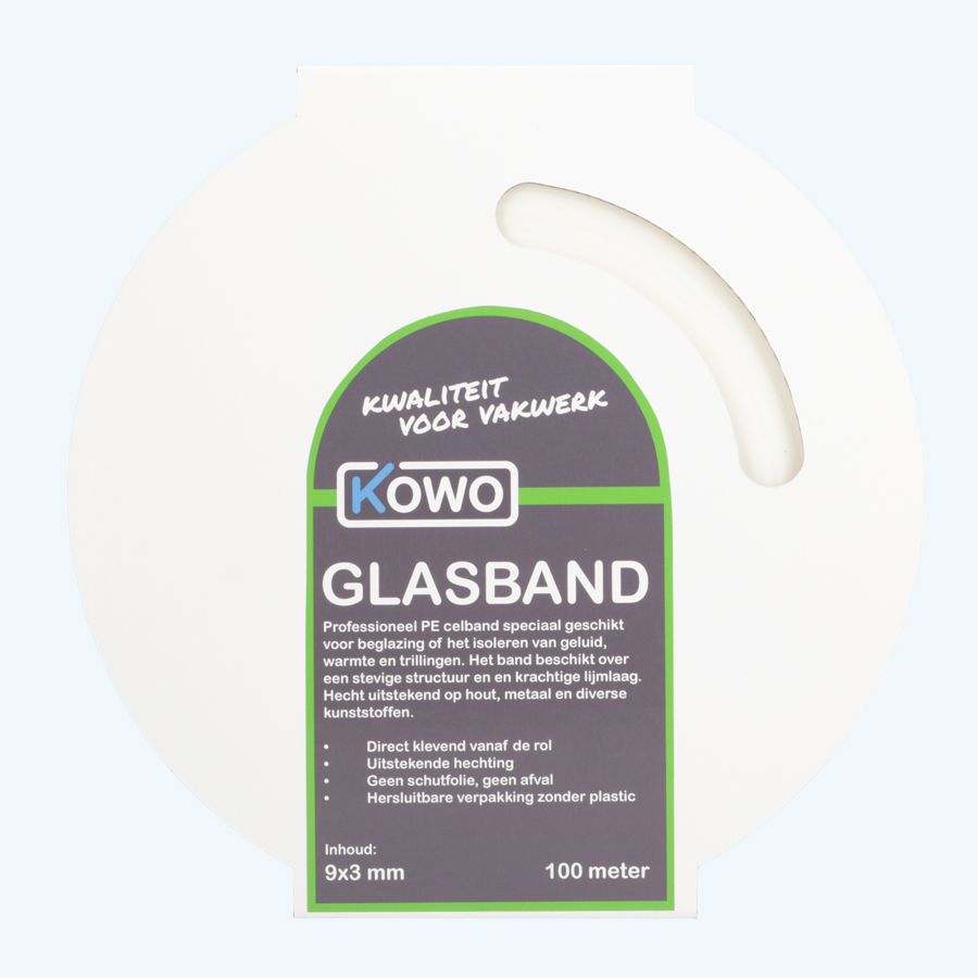 Kowo PE Verglasungsband (weiß) 9 x 3 mm 100 Meter Kowo PE Verglasungsband (weiß) 9 x 3 mm 100 Meter