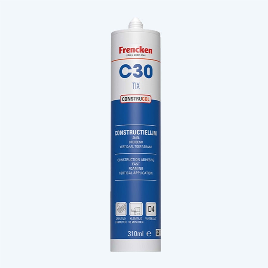 Frencken PU constructielijm C30 TIX 310 ml 