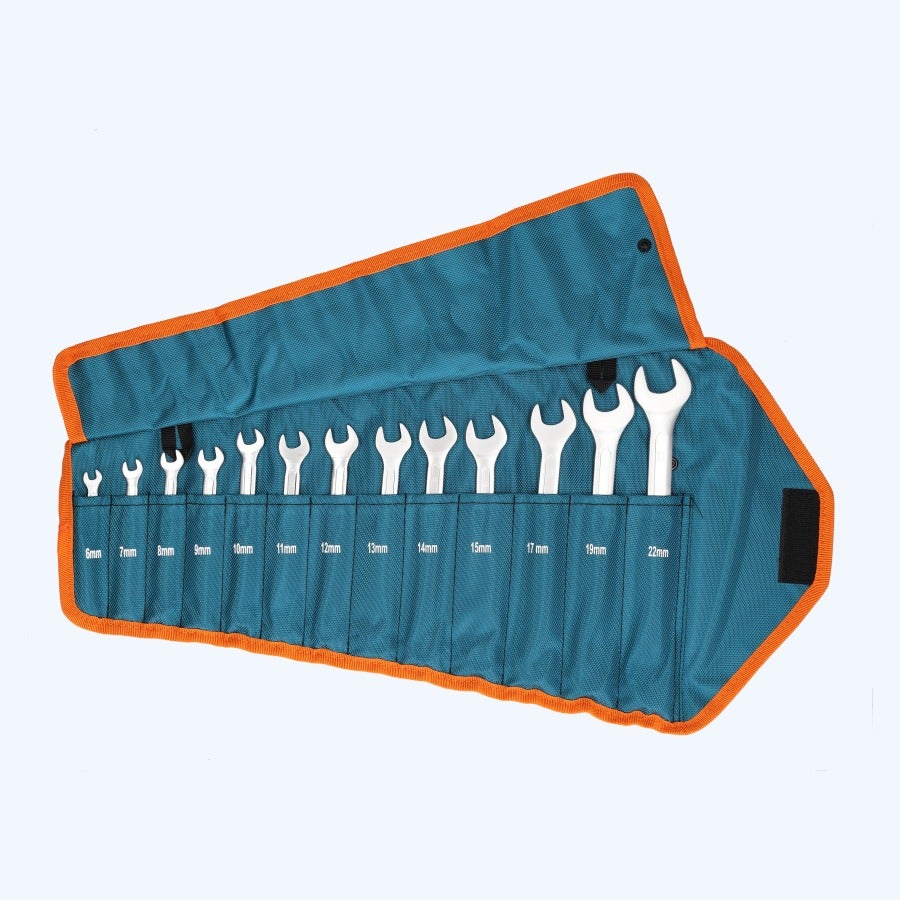 13-delige ring- steeksleutelset Chrome Vanadium