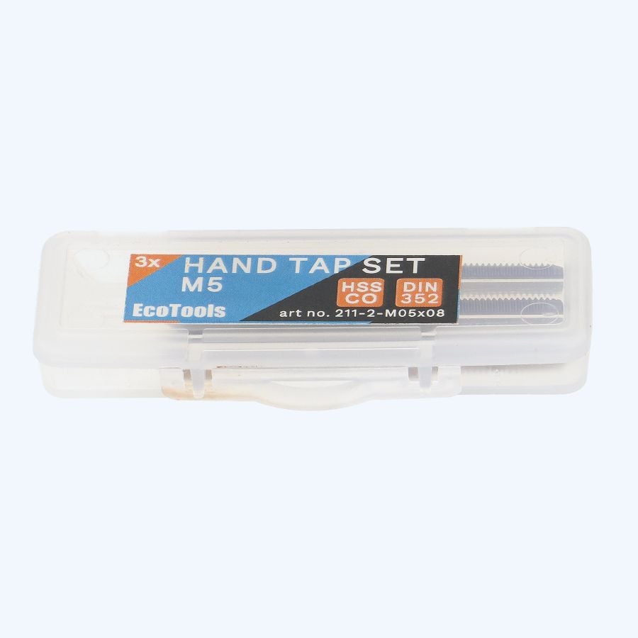 3-delige handtapset HSS 5% cobalt M5 x 0,8 mm