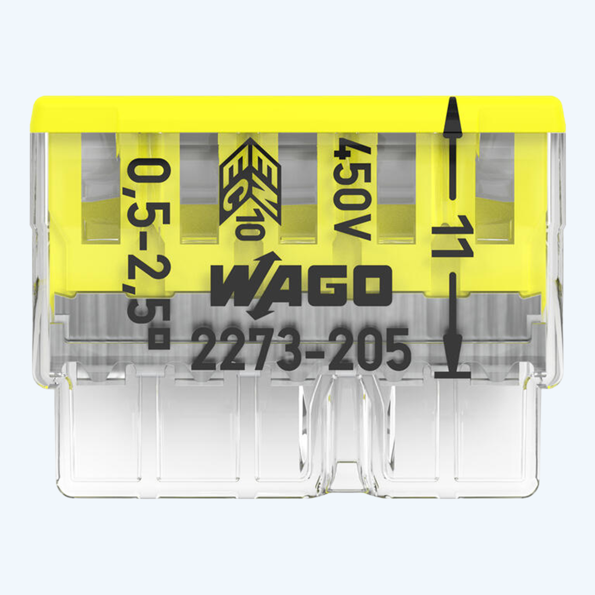 WAGO-Lötklemme COMPACT, 5-fach, 2,5 mm² (20 Stück)