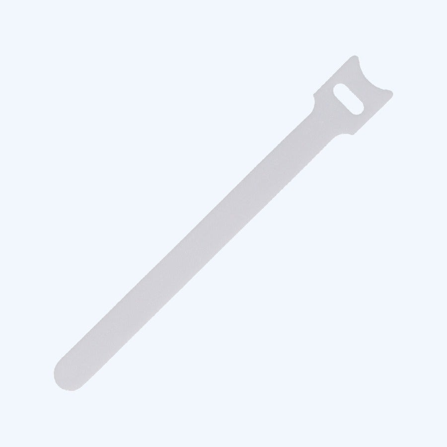 25 Stück Klettband-Kabelbinder 12 x 100 mm weiß