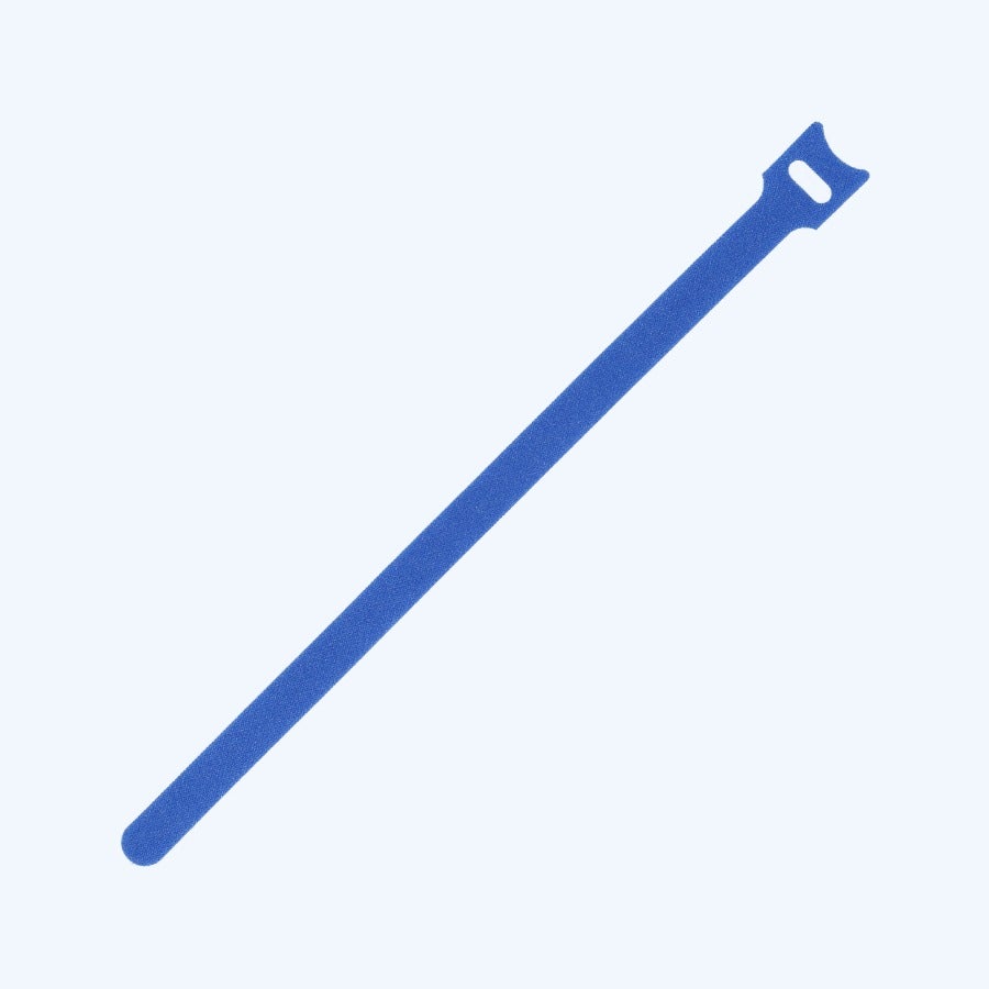 25 Stück Klettband-Kabelbinder 12 x 200 mm blau