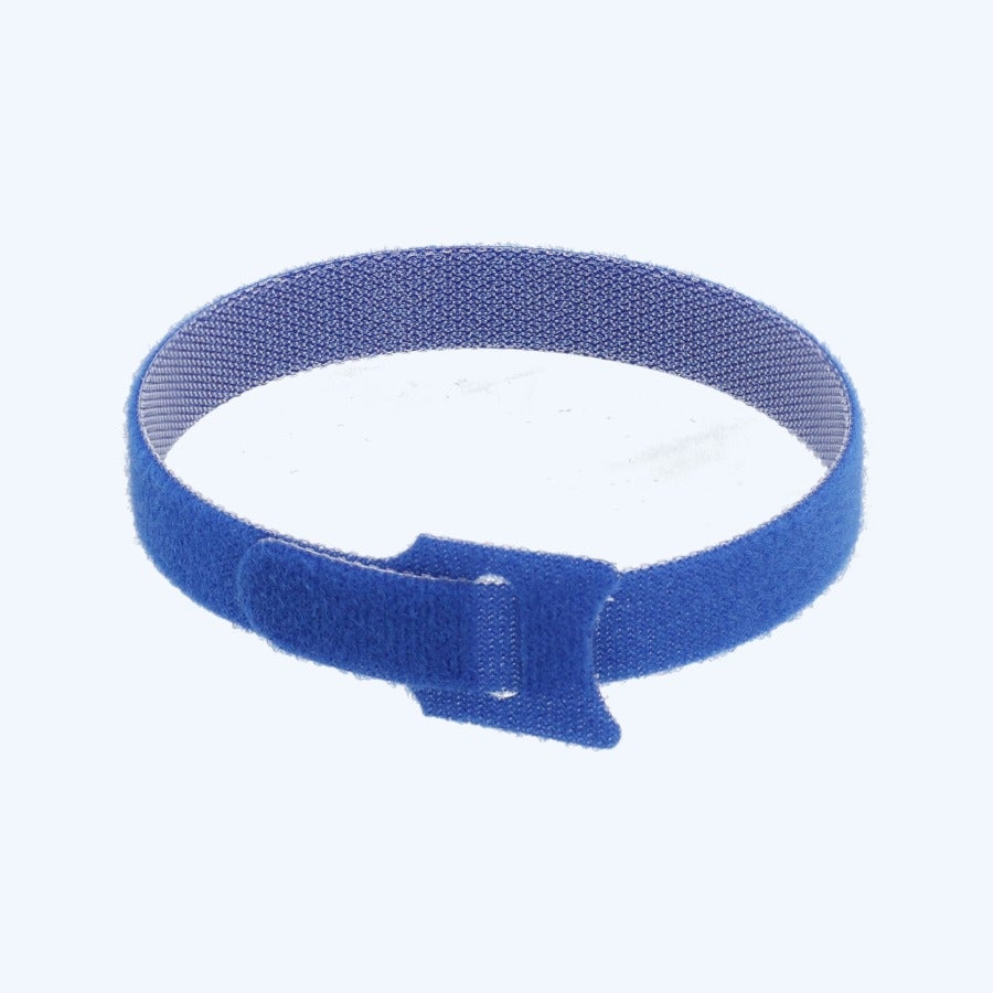 25 Stück Klettband-Kabelbinder 12 x 200 mm blau