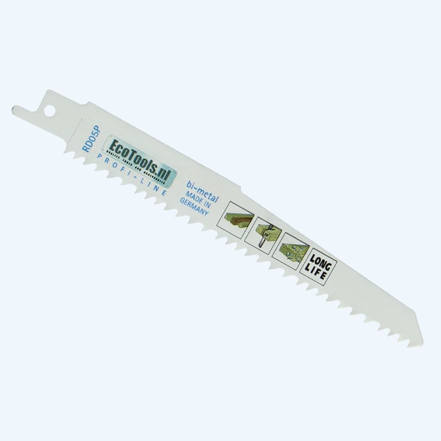 Reciprozaagblad voor hout met spijkers type RB05P Prof-line