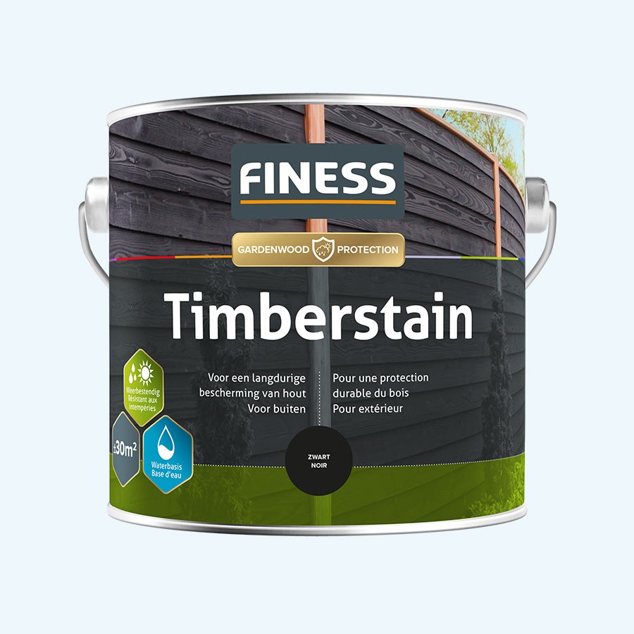 FINESS Timberstain 2,5 L Schwarz (RAL 9005)