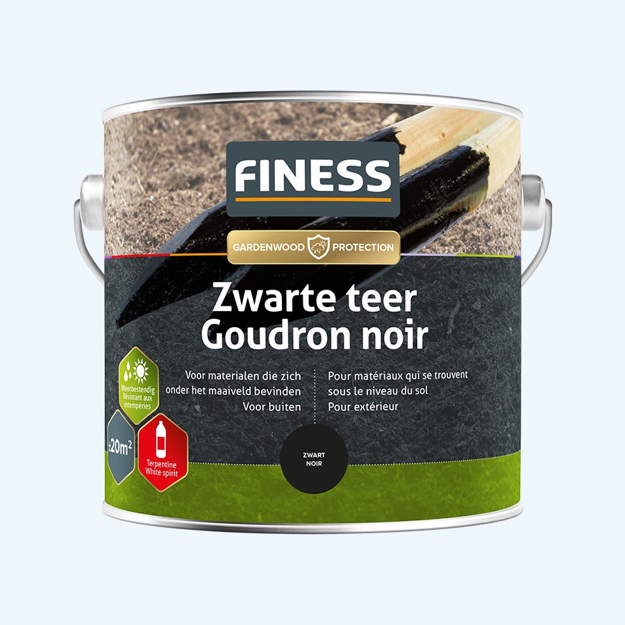 FINESS Schwarzer Teer 2,5 L Schwarz FINESS Schwarzer Teer 2,5 L Schwarz