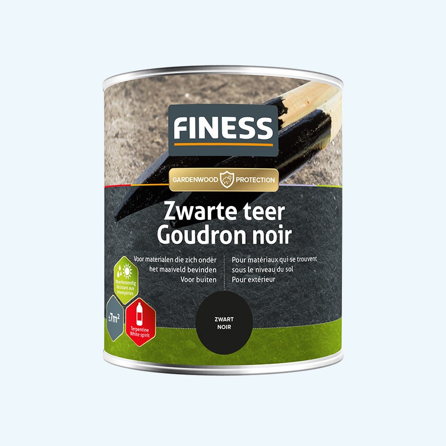 FINESS Schwarzer Teer 750 ml Schwarz