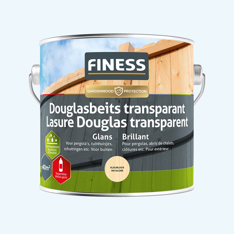 FINESS Douglas Lasur transparent Hochglanz 2,5 L Farblos