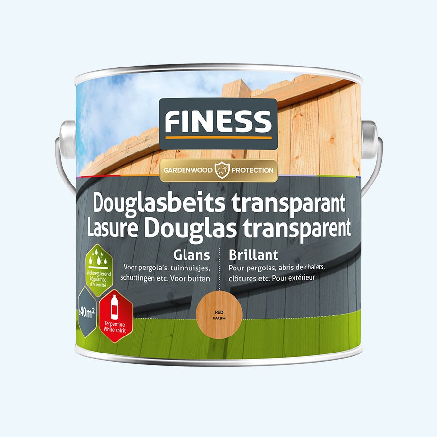 FINESS Douglas Lasur transparent Hochglanz 2,5 L Red Wash