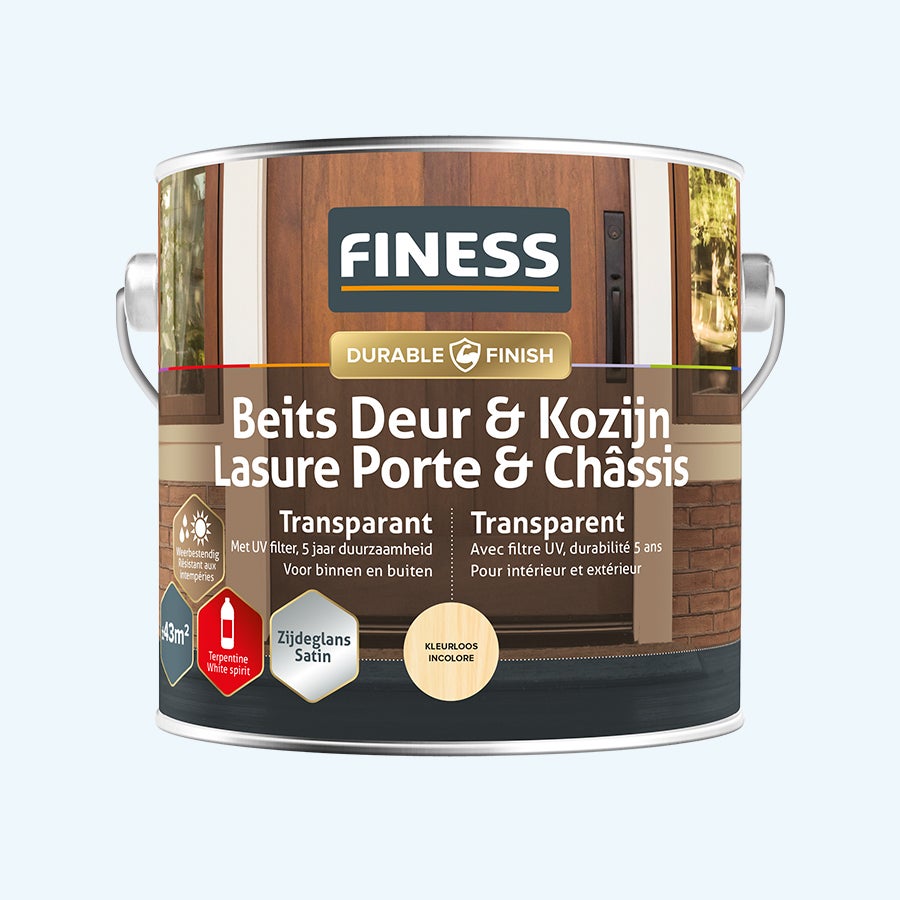 FINESS Lasur Tür & Rahmen transparent Seidenglanz 2,5 L Farblos