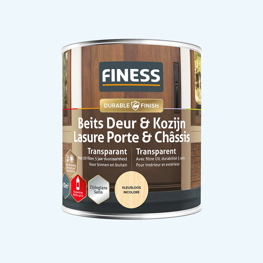 FINESS Lasur Tür & Rahmen transparent Seidenglanz 750 ml Farblos