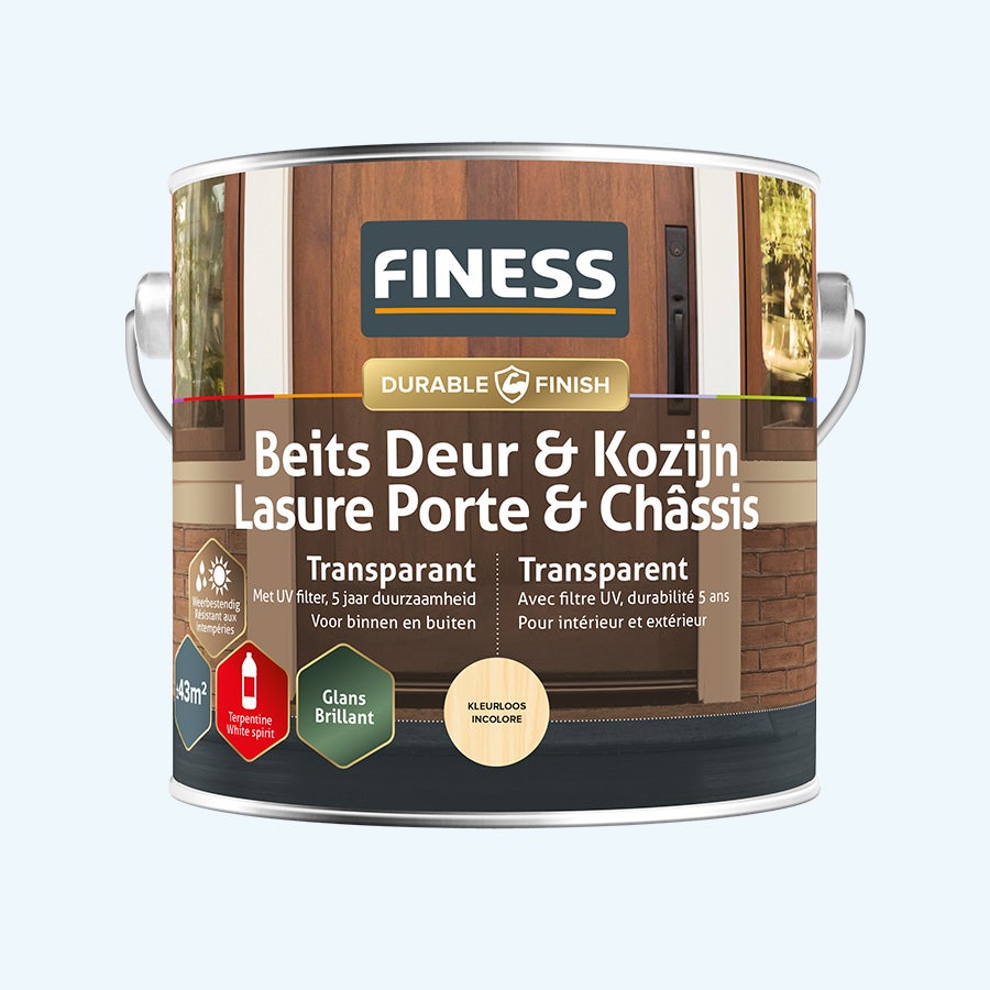 FINESS Lasur Tür & Rahmen transparent Hochglanz 2,5 L Farblos FINESS Lasur Tür & Rahmen transparent Hochglanz 2,5 L Farblos