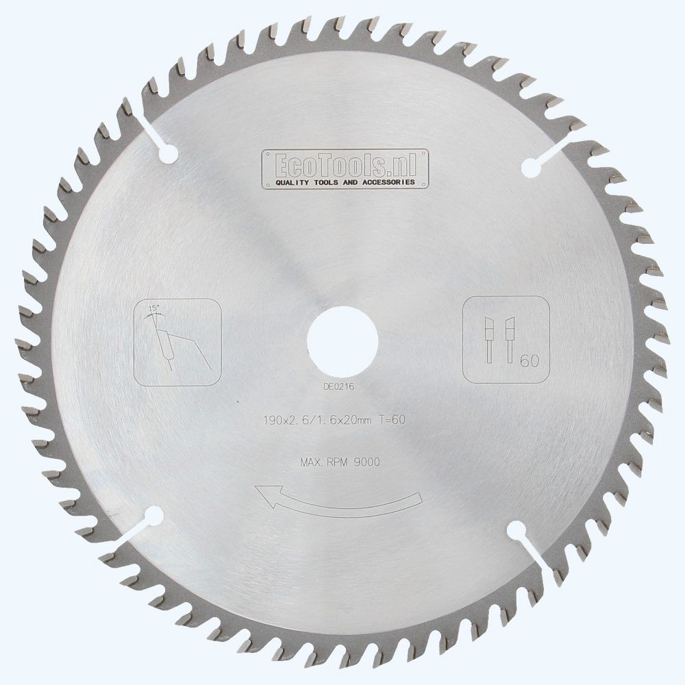 HM-zaagblad PROF 190 x 20 mm T=60