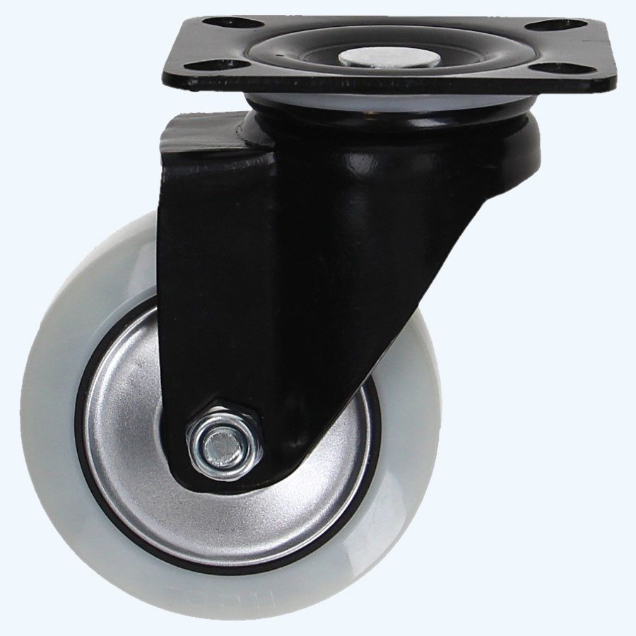 Kugellagerndes Schwenkrad weiß 100mm / 215 kg