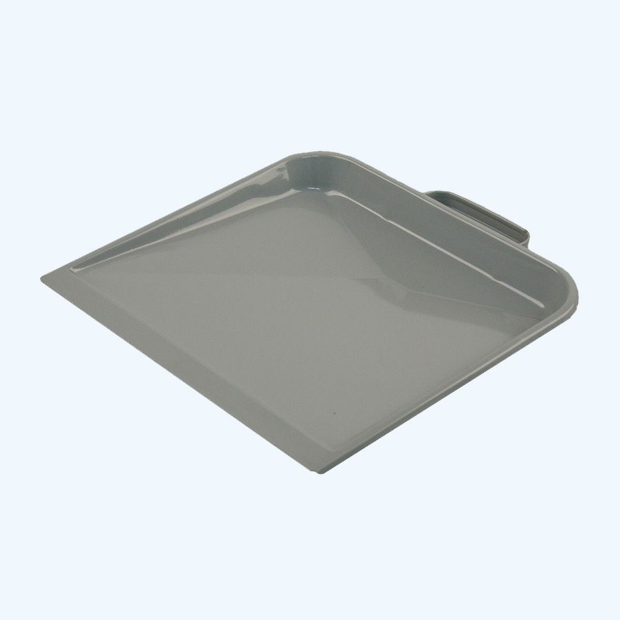 Kehrblech Metall grau