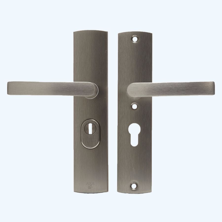 AXA Sicherheitsbeschlag PC55 SKG*** mit Kernziehschutz Edelstahl (Drücker)