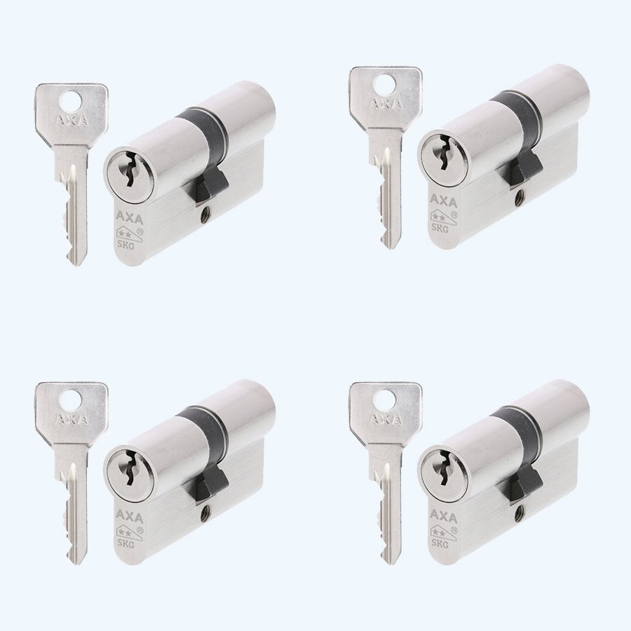 AXA Doppelter Sicherheitszylinder (4x) Security 30-30 SKG**