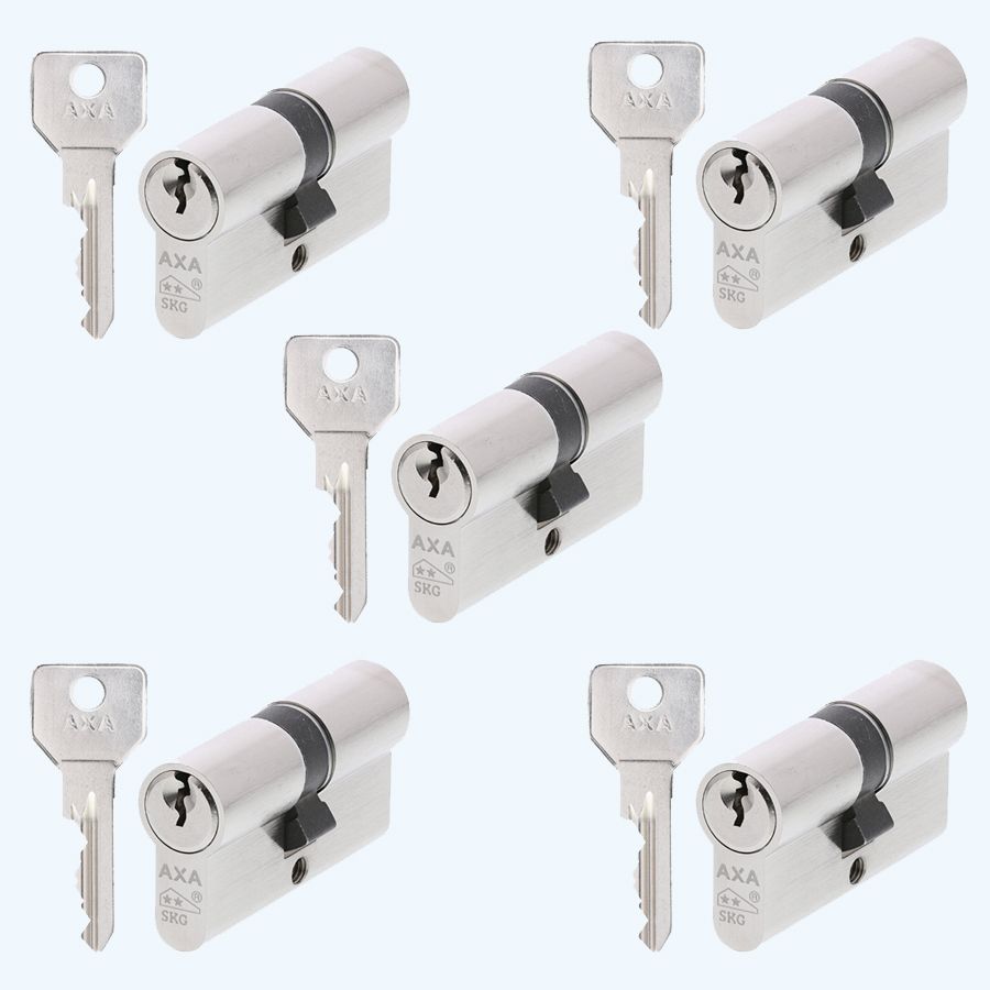 AXA Doppelter Sicherheitszylinder (5x) Security 30-30 SKG**