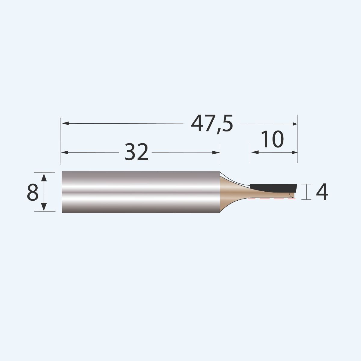 HM groeffrees Industrial 4 mm HM groeffrees Industrial 4 mm