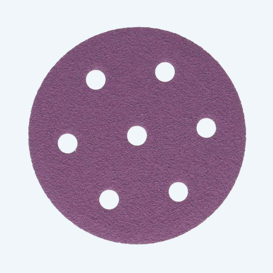 Basicline schuurschijf klittenband 90 mm, 7 stofgaten K60