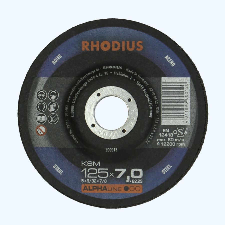 Schruppscheibe für METALL 125 x 7 x 22,23 mm