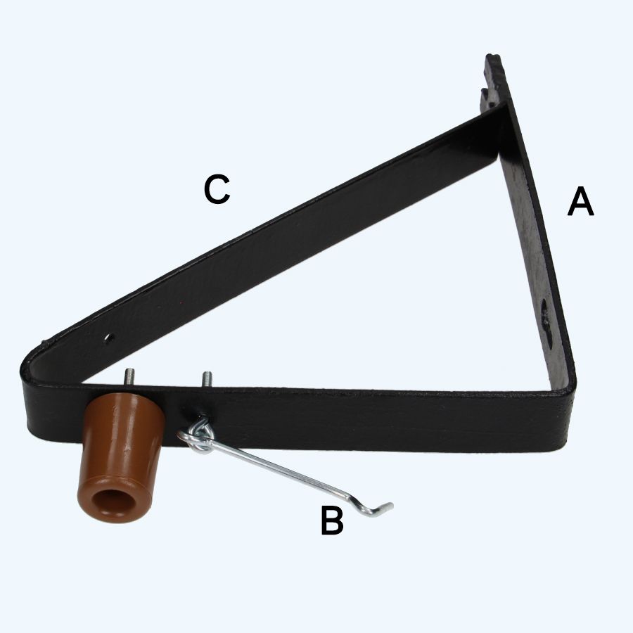 Türfänger Winkelmodell komplett schwarz