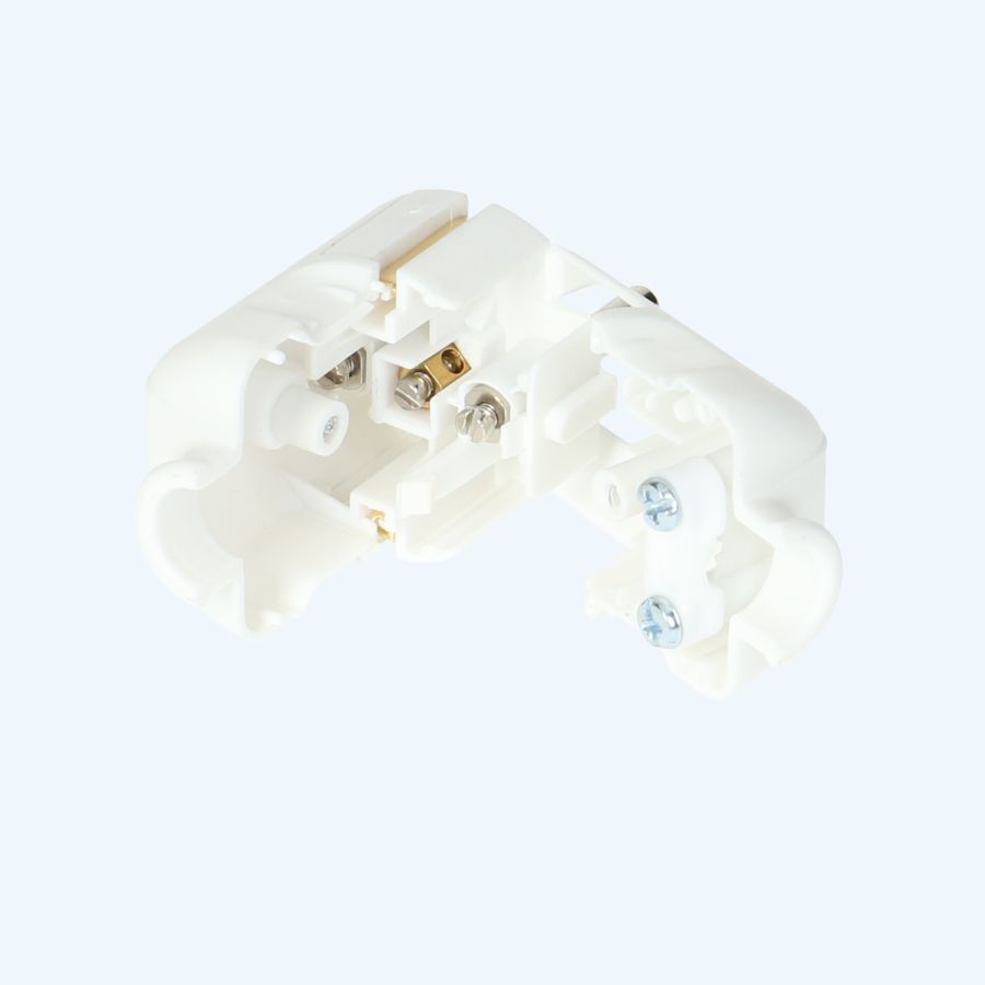 Klapstekker met randaarde wit