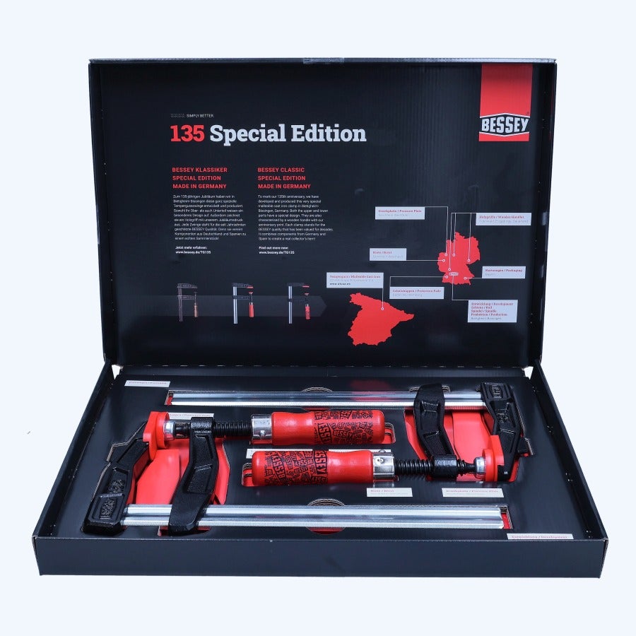 BESSEY special edition 2-delige lijmtangenset 250 x 120 mm