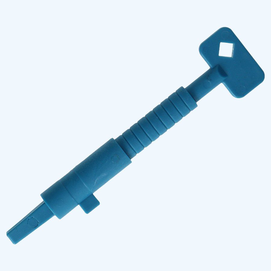 Bauschlüssel Kunststoff blau