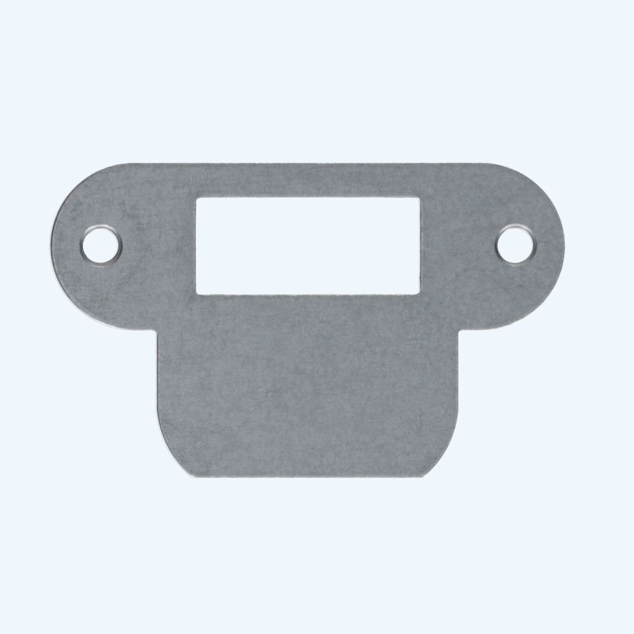 Sluitplaat ronde hoek verzinkt tbv. loopslot