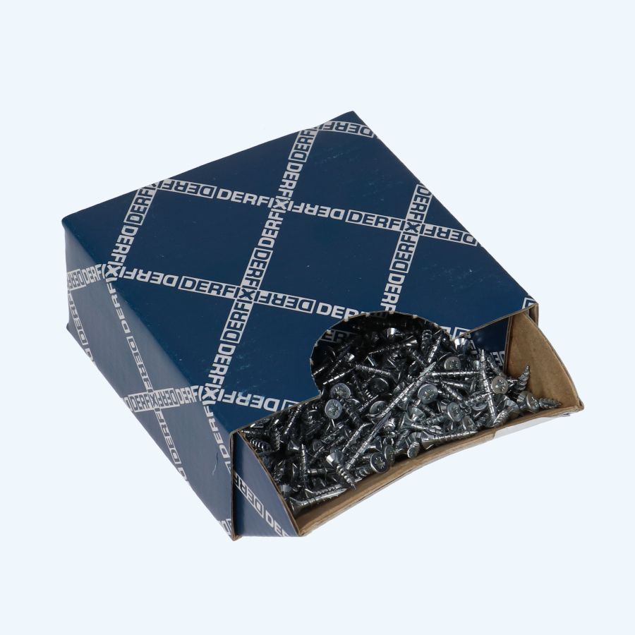 200 stuks spaanplaatschroef 3,5 x 20 mm / PZ2 / voldraad