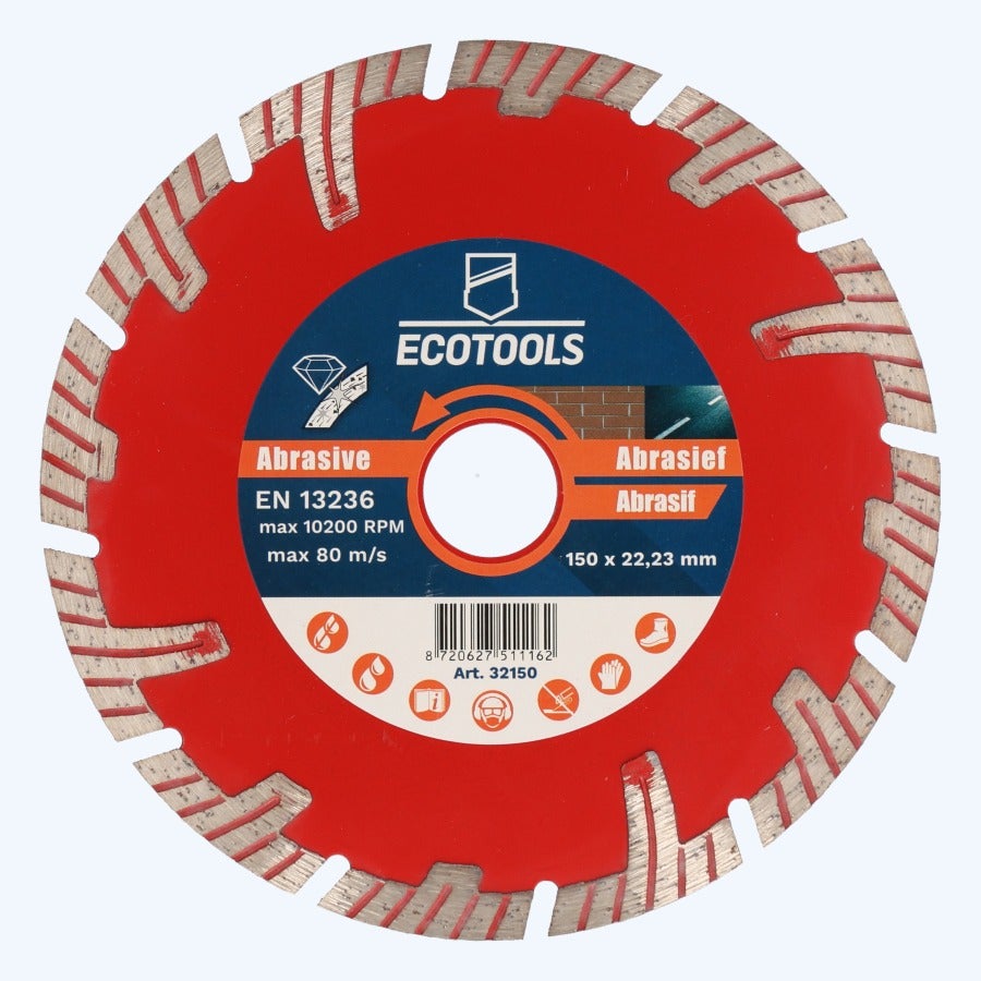 Diamantschijf abrasief 150 mm