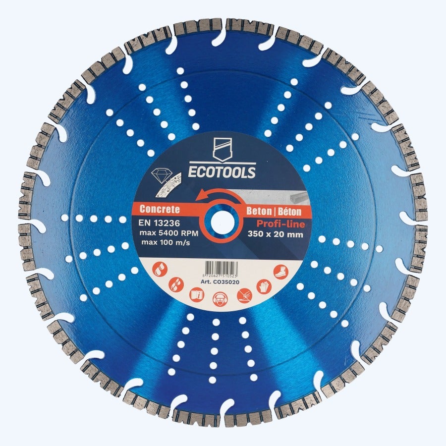 Diamantschijf beton 350 x 20 mm (Profi-line)