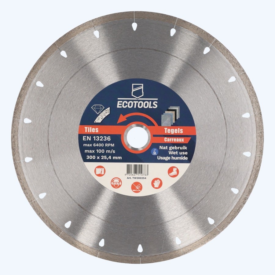 Diamantschijf tegels 300 x 25,4 mm (nat gebruik)