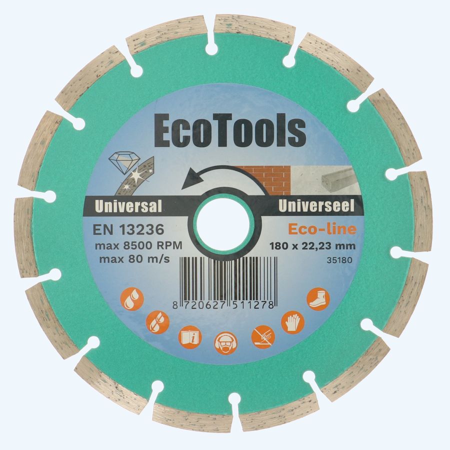 Diamantschijf universeel 180 mm (Eco-line) Diamantschijf universeel 180 mm (Eco-line)