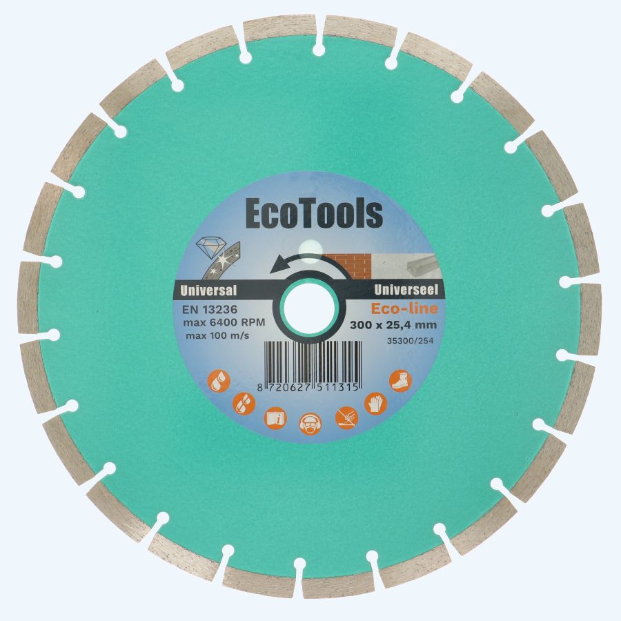 Diamantschijf universeel 300 x 25,4 mm (Eco-line)