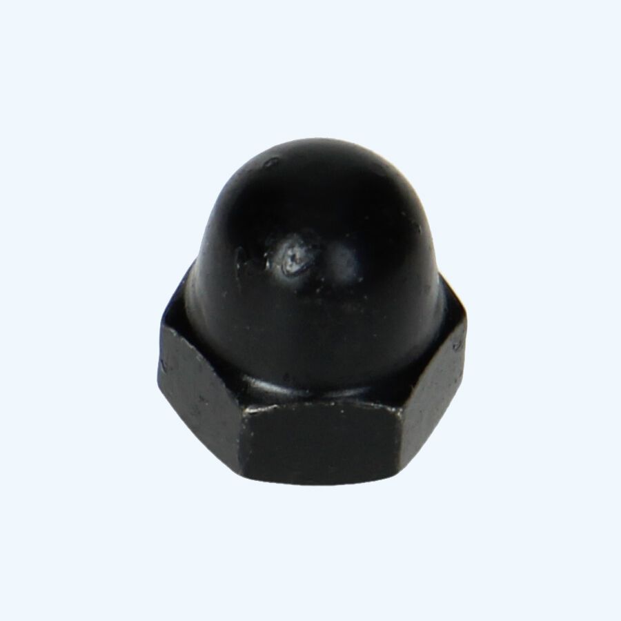 25 Stück schwarze M8-Kappenmuttern
