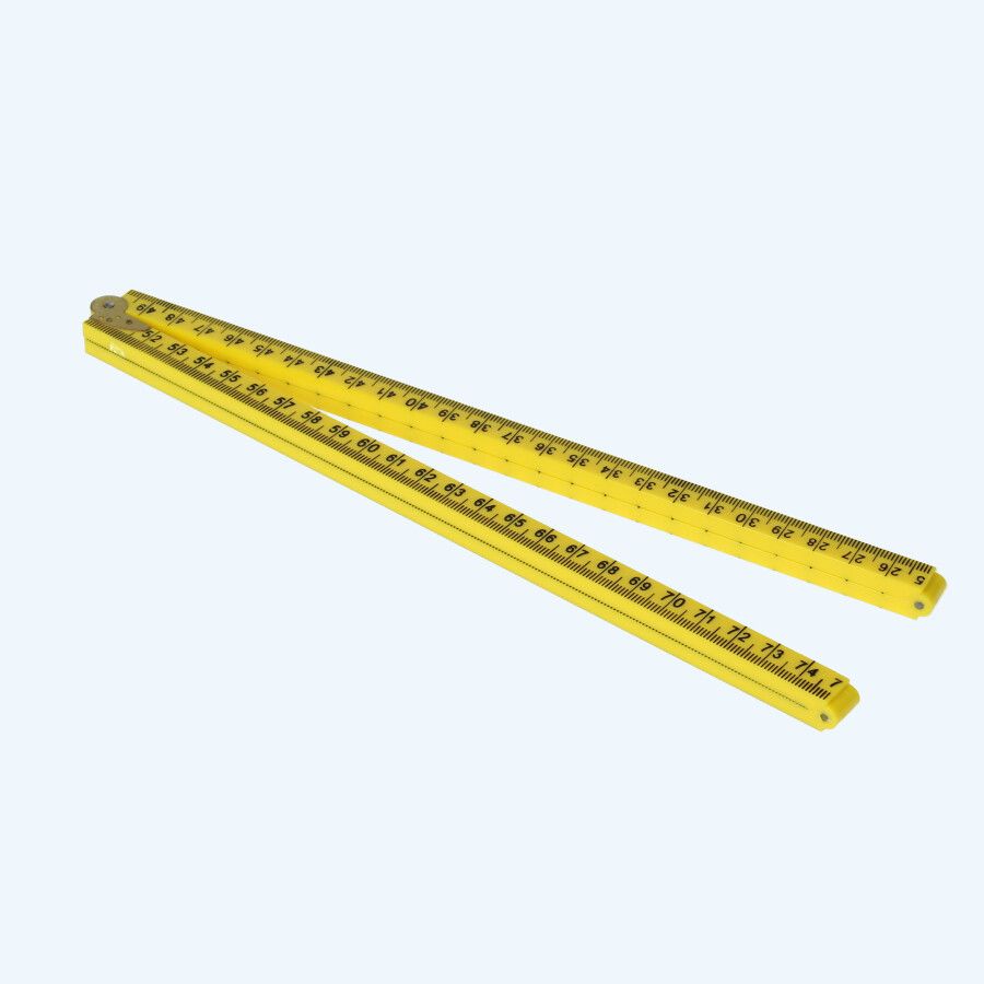 Kunststoff-Maßstab 1 Meter gelb