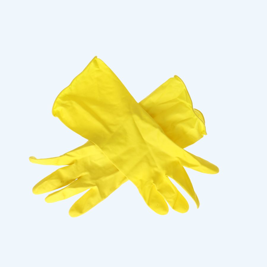 Huishoudhandschoen geel Large