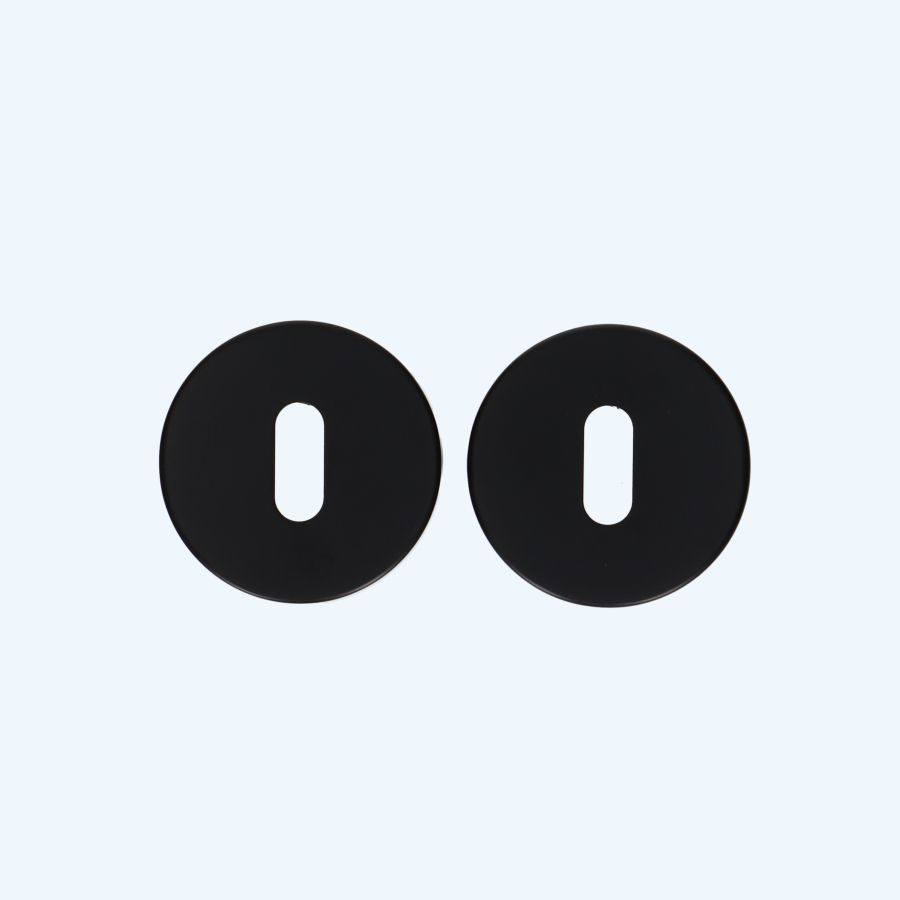 RVS zwart rozet met sleutelgat