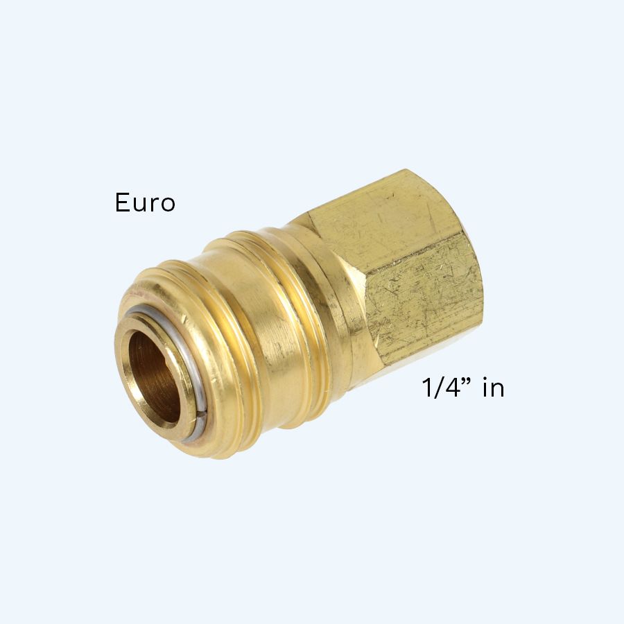 Euro snelkoppeling met 1/4" inwendig draad