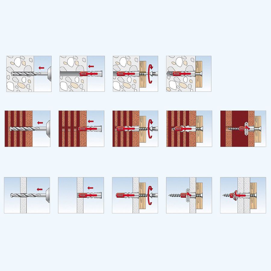 fischer Duopower pluggen 10 x 80 mm (extra lang)