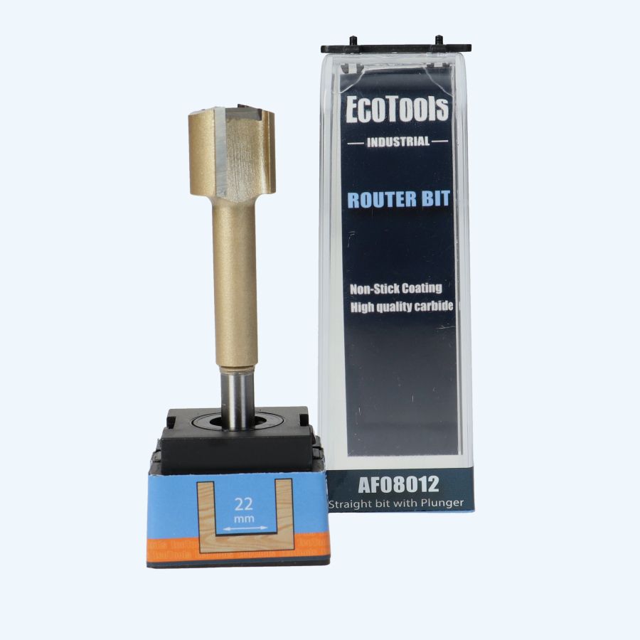 HM verlengde groeffrees Industrial 22 mm met ondersnijder