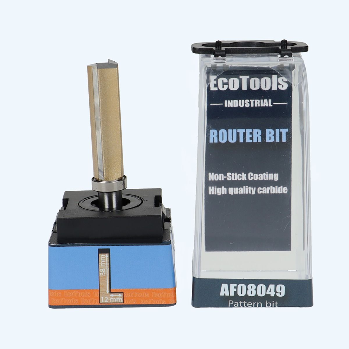 HM kantenfrees Industrial 12 x 38 mm met bovenlager