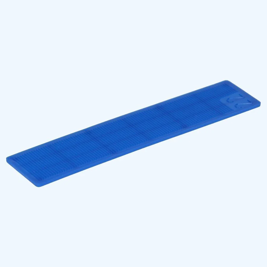 100 stuks kunststof beglazingsblokjes 100x24x2mm blauw