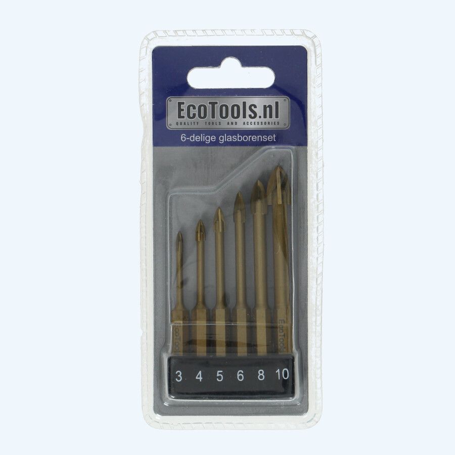 6-teiliges Glas- und Fliesenbohrerset