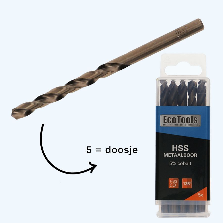 HSS 5% cobalt metaalboor 11,5 x 142 mm