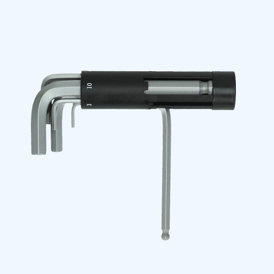 8-teiliger Innensechskantschlüsselsatz in Kunststoffhalter Kugelkopf KURZ