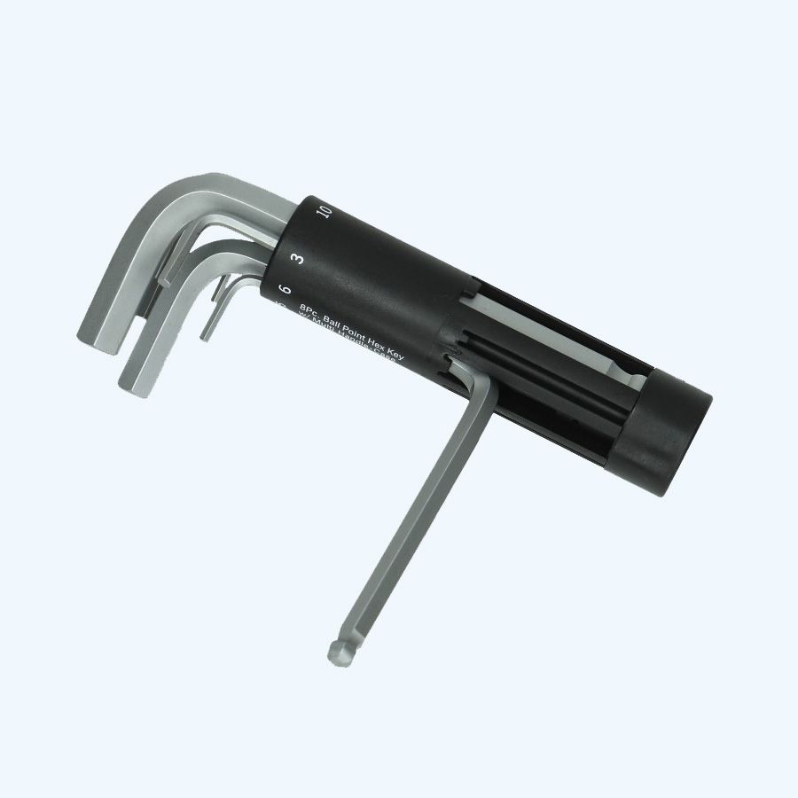 8-teiliger Innensechskantschlüsselsatz in Kunststoffhalter Kugelkopf KURZ